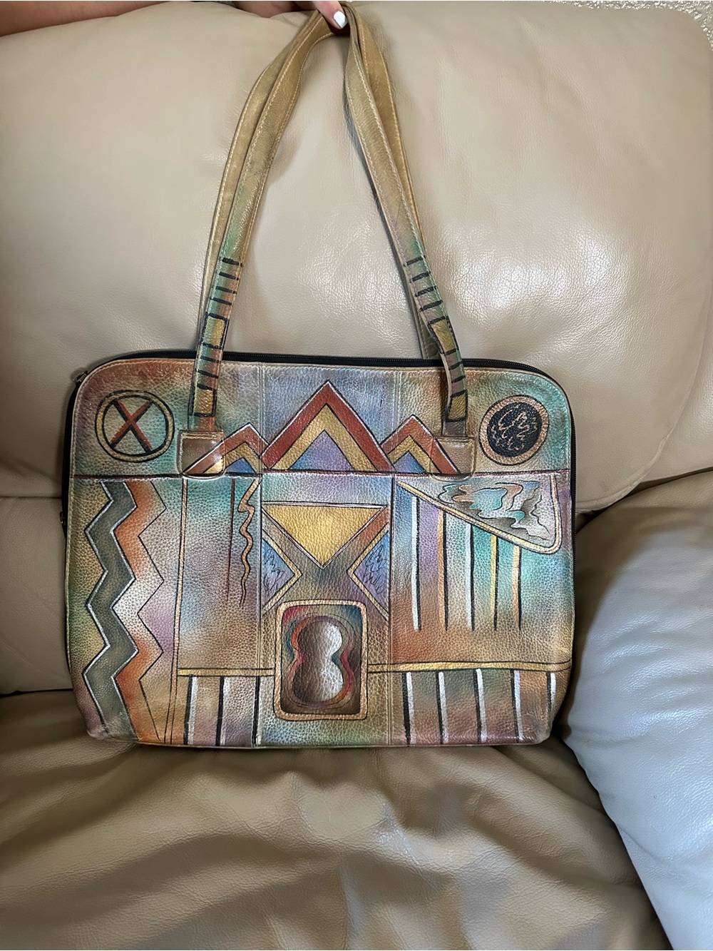 Anna by Anusckha Leather Shoulder Bag